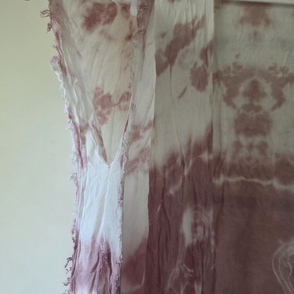 ⭐️40% Off⭐️ Moss Rose Dusty Rose Tie-Dye Fringe Kimono - Picture 10 of 12